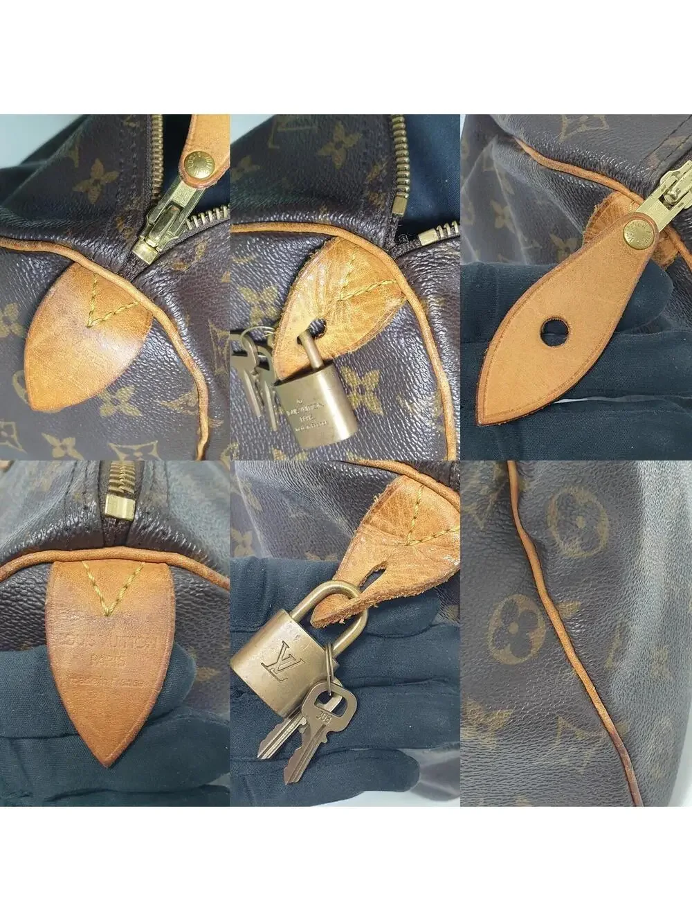 $1700 2005 Louis Vuitton Speedy 35 Monogram AA0065